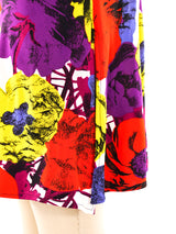 Gianni Versace Floral Printed Mini Dress Dress arcadeshops.com