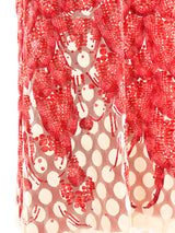 Jean Paul Gaultier Dot Pattern Mesh Maxi Skirt Bottom arcadeshops.com