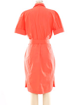 Thierry Mugler Coral Shirt Dress Dress arcadeshops.com