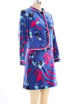 Emilio Pucci Printed Velvet Ensemble Suit arcadeshops.com