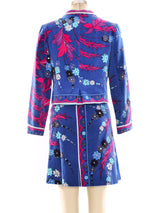 Emilio Pucci Printed Velvet Ensemble Suit arcadeshops.com