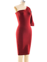 Claude Montana One Shoulder Bodycon Dress Dress arcadeshops.com