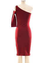Claude Montana One Shoulder Bodycon Dress Dress arcadeshops.com