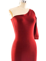 Claude Montana One Shoulder Bodycon Dress Dress arcadeshops.com