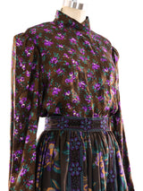 Oscar de la Renta Floral Printed Skirt Ensemble Suit arcadeshops.com