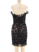 Yves Saint Laurent Embellished Lace Mini Dress Dress arcadeshops.com
