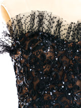 Yves Saint Laurent Embellished Lace Mini Dress Dress arcadeshops.com