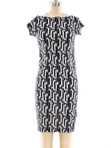Fendi Zucca Printed Jersey Dress Dress arcadeshops.com