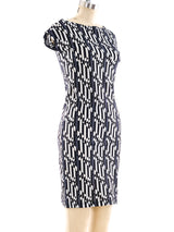 Fendi Zucca Printed Jersey Dress Dress arcadeshops.com