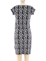 Fendi Zucca Printed Jersey Dress Dress arcadeshops.com