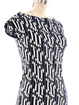 Fendi Zucca Printed Jersey Dress Dress arcadeshops.com