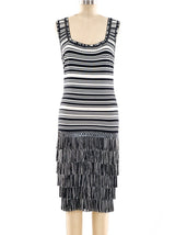 Christian Dior Fringed Tank Dress Dress arcadeshops.com