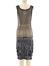 Christian Dior Fringed Tank Dress Dress arcadeshops.com