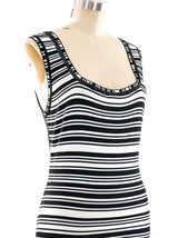 Christian Dior Fringed Tank Dress Dress arcadeshops.com
