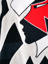 Kansai Yamamoto Graphic Knit Sweater Top arcadeshops.com
