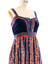 Gunne Sax Floral Prairie Dress Dress arcadeshops.com