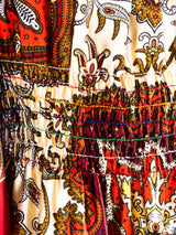 Paisley Printed Angel Sleeve Maxi Dress Dress arcadeshops.com