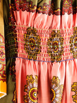 Paisley Printed Angel Sleeve Maxi Dress Dress arcadeshops.com