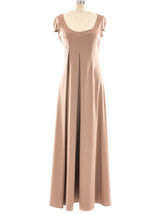 John Kloss Khaki Jersey Maxi Dress Dress arcadeshops.com