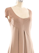 John Kloss Khaki Jersey Maxi Dress Dress arcadeshops.com