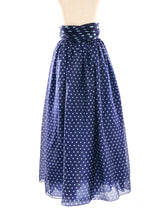 Oscar de la Renta Polka Dot Printed Maxi Skirt Bottom arcadeshops.com
