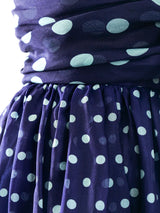 Oscar de la Renta Polka Dot Printed Maxi Skirt Bottom arcadeshops.com
