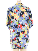 Christian Dior Floral Printed Blouse Top arcadeshops.com