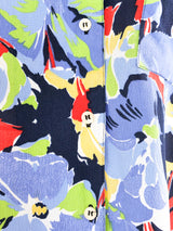 Christian Dior Floral Printed Blouse Top arcadeshops.com