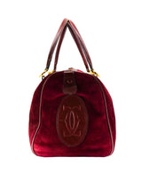 Cartier Suede Boston Bag Accessory arcadeshops.com