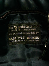 Woven Leather Envelope Clutch Accessory arcadeshops.com