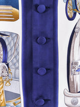 Hermes Automobile Print Silk Vest Top arcadeshops.com