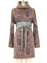 Geoffrey Beene Belted Paisley Tunic Top arcadeshops.com