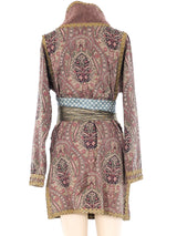 Geoffrey Beene Belted Paisley Tunic Top arcadeshops.com