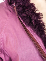 Reversible Lamb Fur Bomber Jacket Outerwear arcadeshops.com