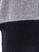 Gianfranco Ferre Two Tone Rib Knit Sweater Top arcadeshops.com