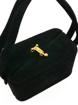 1950's Suede Box Bag Accessory arcadeshops.com