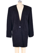 Polka Dot Suede Jacket Jacket arcadeshops.com