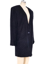 Polka Dot Suede Jacket Jacket arcadeshops.com