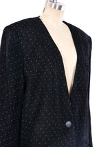 Polka Dot Suede Jacket Jacket arcadeshops.com