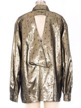 Escada Gold Lurex Top Top arcadeshops.com