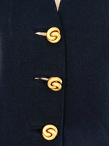 1950's Military Inspired Crepe Jacket Jacket arcadeshops.com