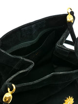 Escada Embellished Suede Bucket Bag Accessory arcadeshops.com