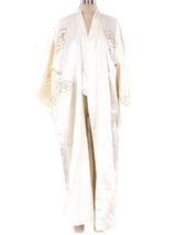 Ivory Dragon Embroidered Silk Robe Jacket arcadeshops.com