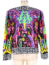 Sequin Embellished Silk Jacket Jacket arcadeshops.com