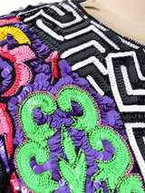 Sequin Embellished Silk Jacket Jacket arcadeshops.com