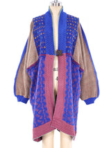 Patchwork Knit Cardigan Jacket arcadeshops.com