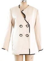 Geoffrey Beene Ivory Satin Evening Jacket Jacket arcadeshops.com