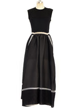 Geoffrey Beene Jersey and Silk Gazar Gown Dress arcadeshops.com