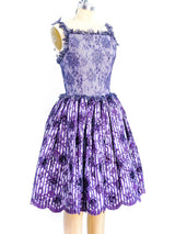 Geoffrey Beene Purple Lace Cocktail Dress Dress arcadeshops.com