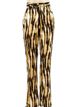 Gianfranco Ferre Abstract Print Satin Jeans Bottom arcadeshops.com